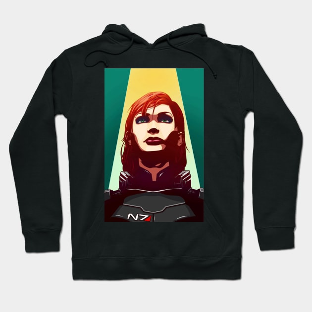 Commander Jane Shepard Hoodie by AtomicDNA